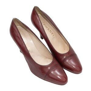 Chanel Vintage Brown Pumps, Size 5 1/2